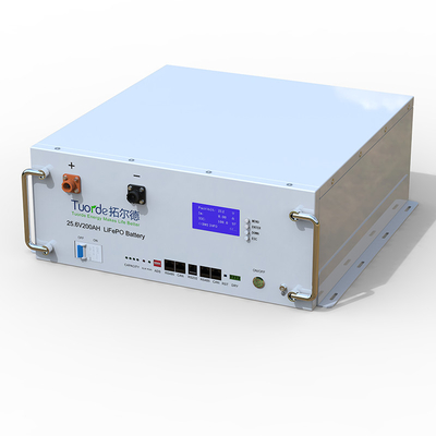 25.6V 200Ah LFP Базовая станция Батарейная стойка Монтированный пиковый ток разряда 110A 1S